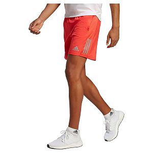 Red Men's Adidas OWN The Run 7´´ Shorts Pants | 5294387-YQ