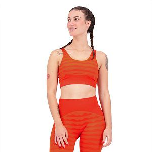 Red Women's Adidas Marimekko Aeroknit Sports Bra | 5369847-YM