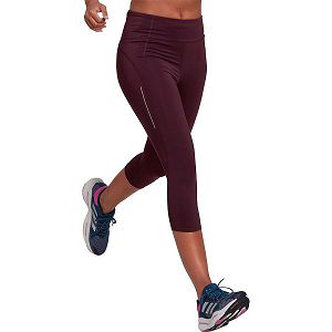 Red Women's Adidas Own The Run 3/4 Leggings | 7625819-PU