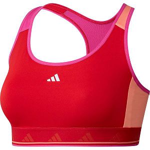 Red Women's Adidas Powerreact Tf Ms Sports Bra | 5734108-SR