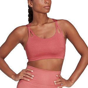 Red Women's Adidas Yo L St Ls Fi Sports Bra | 6527481-SY