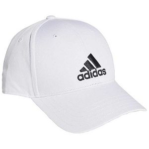 White Kids' Adidas Baseball Cotton Twill Caps | 6184293-ND