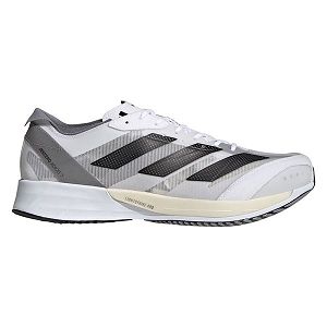 White Men's Adidas Adizero Adios 7 Wide Running Shoes | 0832745-JQ