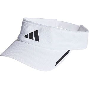 White Men's Adidas Run AR Visor Caps | 5408761-VU