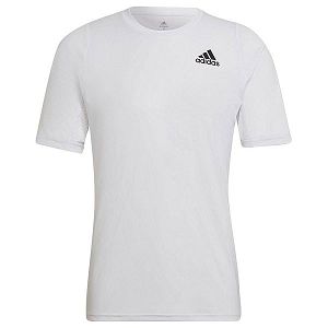 White Men's Adidas Run Icon 3 Bars Short Sleeve T Shirts | 7510462-IZ