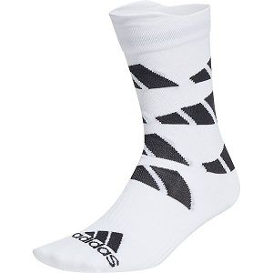 White Men's Adidas Ultralight All Over Print Crew Performance Socks | 3867514-VJ