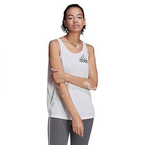 White Women's Adidas Bluv Q1 Sleeveless T Shirts | 6819523-UH