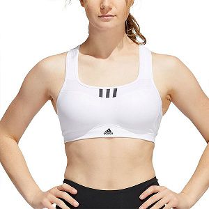 White Women's Adidas HS Sports Bra | 4586703-SX