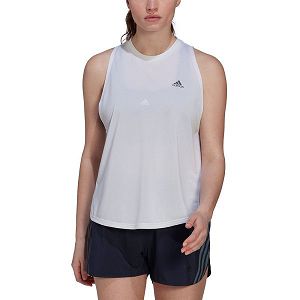 White Women's Adidas Run Icons Sleeveless T Shirts | 2743015-ZC