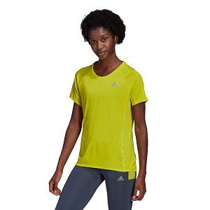 Yellow Women's Adidas Runner Short Sleeve T Shirts | 1487502-OY