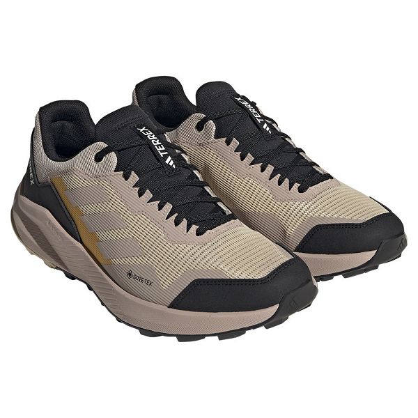 Beige Men's Adidas Terrex Trailrider Goretex Trail Running Shoes | 7140932-HV