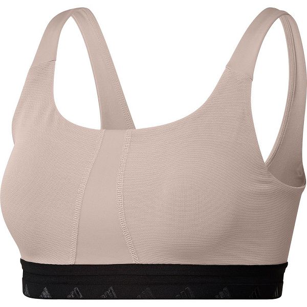 Beige Women\'s Adidas Aerct Tf Ls Sports Bra | 8195470-WE