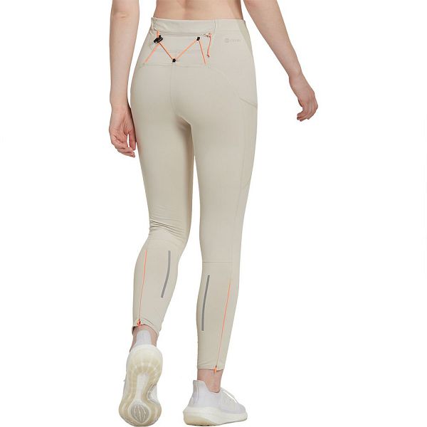 Beige Women's Adidas Fast C.RDY Leggings | 3849570-XW