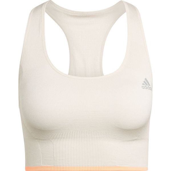 Beige Women's Adidas Run Ms Merino Sports Bra | 8624750-KP