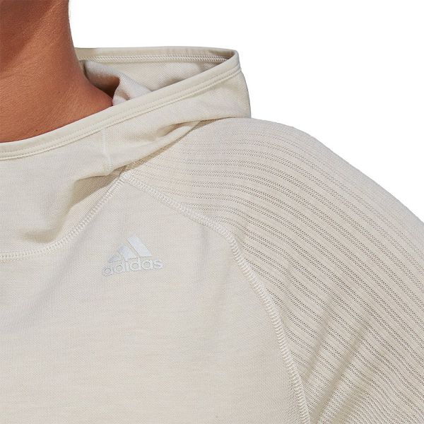 Beige Women's Adidas Xcity Knit Ls Sweatshirts | 5129068-KP