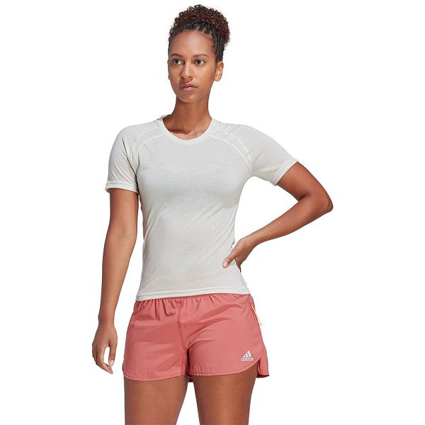 Beige Women\'s Adidas Xcity Short Sleeve T Shirts | 6803417-RT