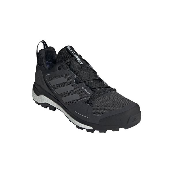 Black/Blue/Grey Men's Adidas Terrex Skychaser 2 Goretex Trail Running Shoes | 3081257-WG