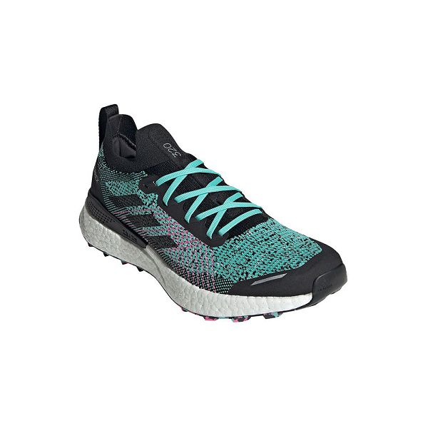 Black/Green Men's Adidas Terrex Two Ultra Primeblue Trail Running Shoes | 5802947-SE