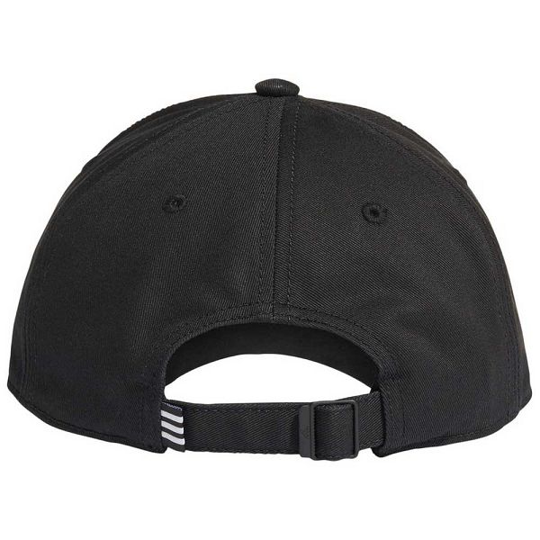 Black Kids' Adidas Baseball 3 Stripes Cotton Twill Caps | 9853217-YC