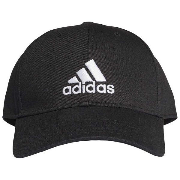 Black Kids' Adidas Baseball Cotton Twill Caps | 9581034-JO