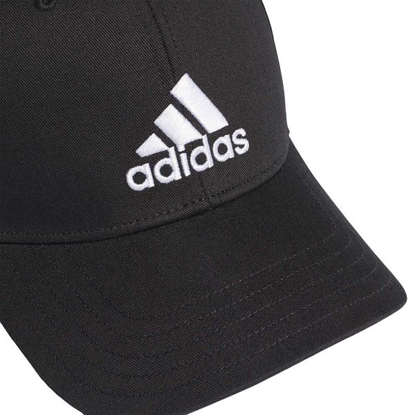 Black Kids' Adidas Baseball Cotton Twill Caps | 9581034-JO