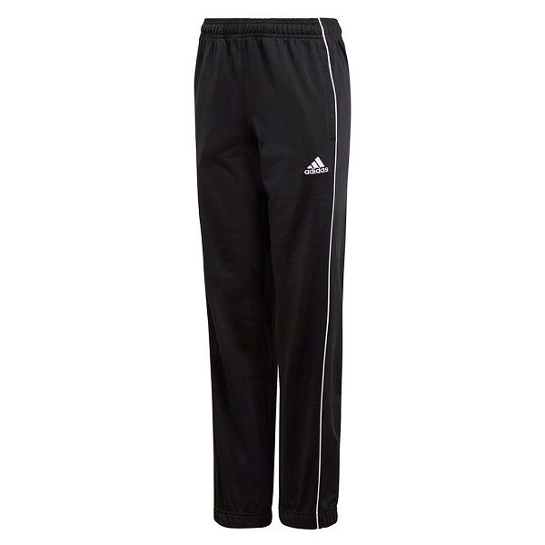 Black Kids\' Adidas Core 18 Long Pants | 0924537-YF