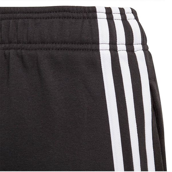 Black Kids' Adidas Essentials 3 Stripes Knit Short Pants | 3928567-WZ