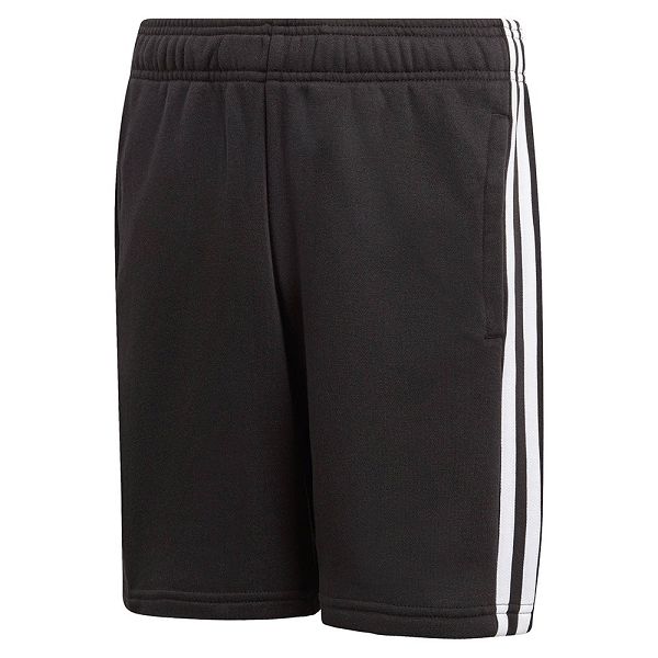 Black Kids\' Adidas Essentials 3 Stripes Knit Short Pants | 3928567-WZ