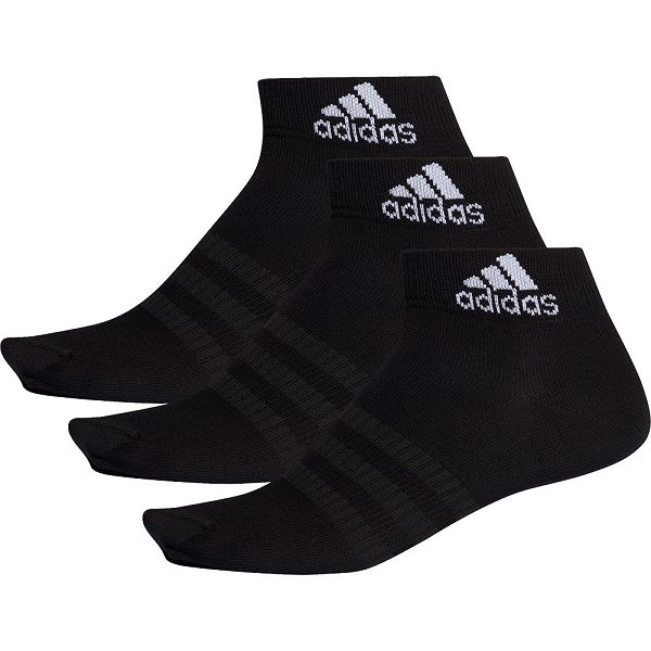 Black Kids\' Adidas Light Ankle 3 Pairs Socks | 2713694-RB