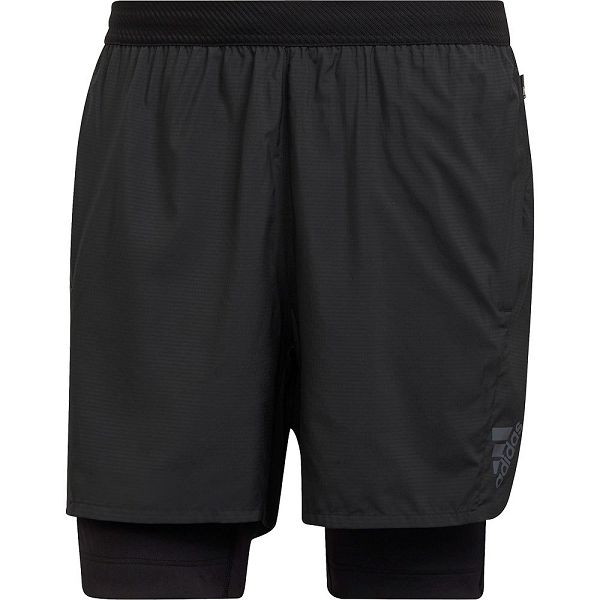 Black Men's Adidas Adizero 2 In 1 Shorts Pants | 1578364-JQ