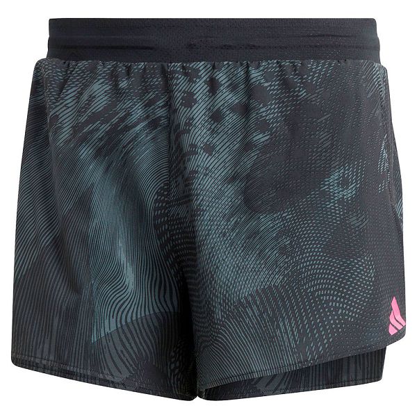 Black Men's Adidas Adizero Split Shorts Pants | 5104286-FP