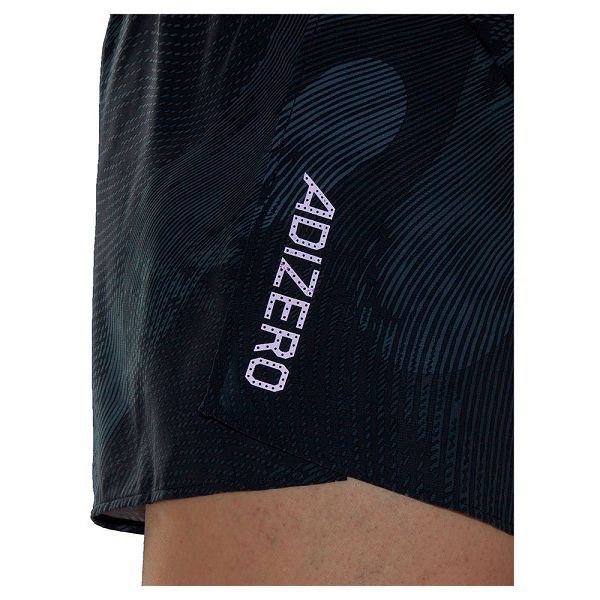 Black Men's Adidas Adizero Split Shorts Pants | 5104286-FP