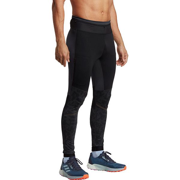 Black Men's Adidas Agr Leggings | 1254079-CM