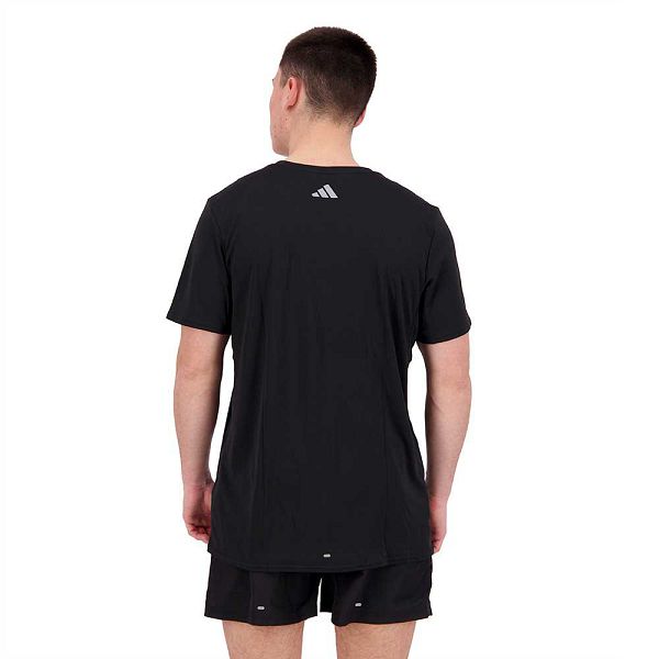 Black Men's Adidas Brand Love Short Sleeve T Shirts | 6352170-IS