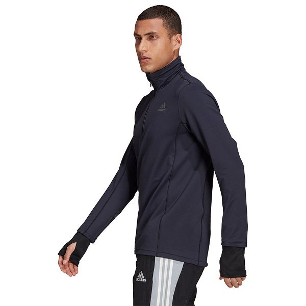 Black Men's Adidas C.R Cover Up Sweatshirts | 3284071-WU