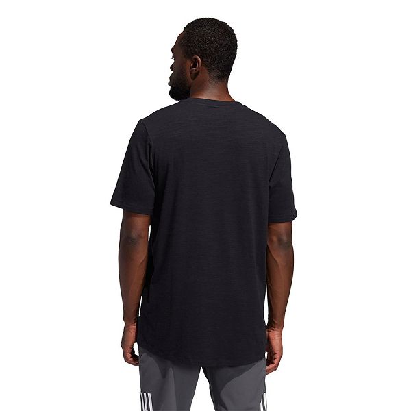 Black Men's Adidas City Elevated Short Sleeve T Shirts | 6719048-QJ