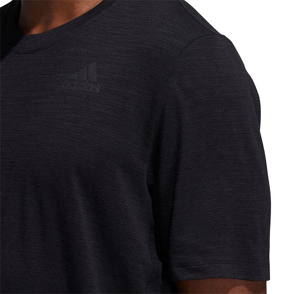 Black Men's Adidas City Elevated Short Sleeve T Shirts | 6719048-QJ