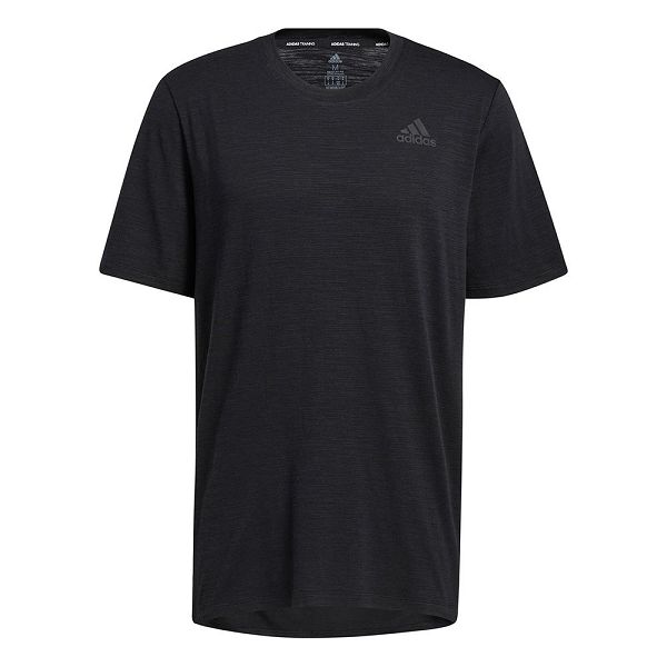 Black Men\'s Adidas City Elevated Short Sleeve T Shirts | 6719048-QJ