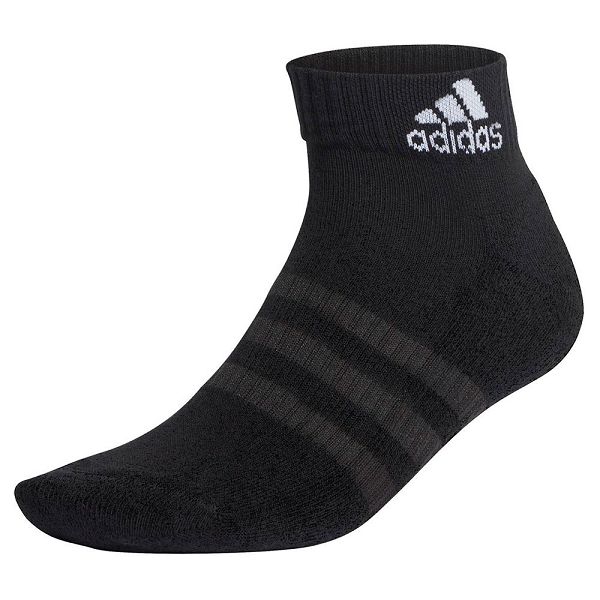 Black Men\'s Adidas Cushion Ankle 6 Pairs Socks | 8246105-QV