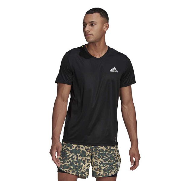 Black Men\'s Adidas Fast Primeblue Short Sleeve T Shirts | 4593260-GW