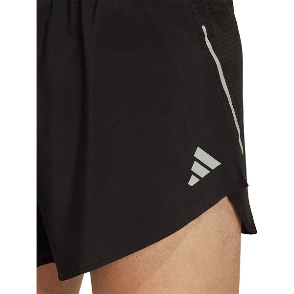 Black Men's Adidas Fast Split Shorts Pants | 7652810-HJ