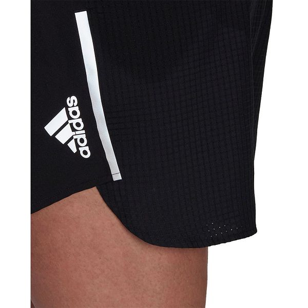 Black Men's Adidas Fast Split Shorts Pants | 8392104-JO