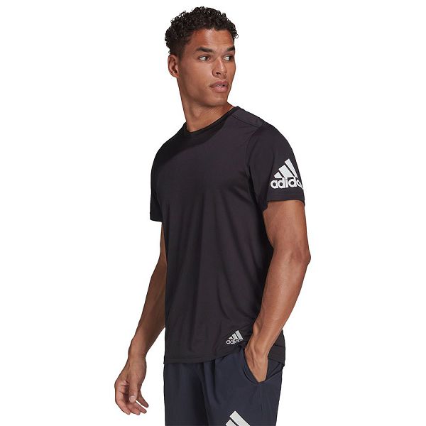 Black Men's Adidas IT Short Sleeve T Shirts | 6035491-GN