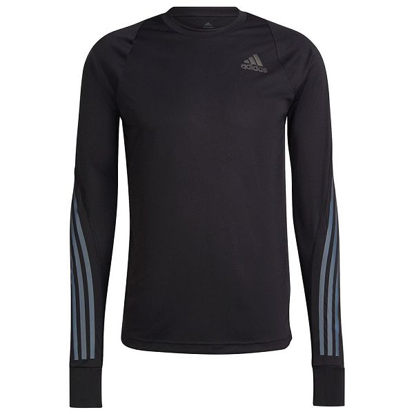 Black Men's Adidas Icon Long Sleeve T Shirts | 3820671-GQ