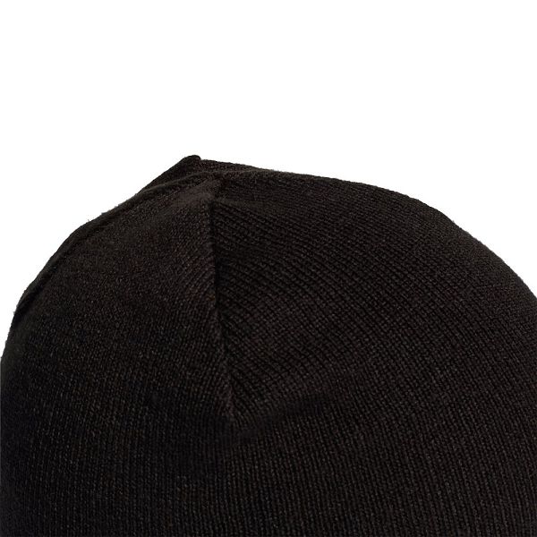 Black Men's Adidas Logo Woolie Beanie Caps | 4196382-ED