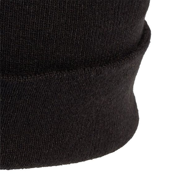 Black Men's Adidas Logo Woolie Beanie Caps | 4196382-ED