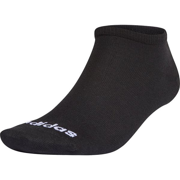 Black Men\'s Adidas Low 3 Pairs Socks | 3017264-RX