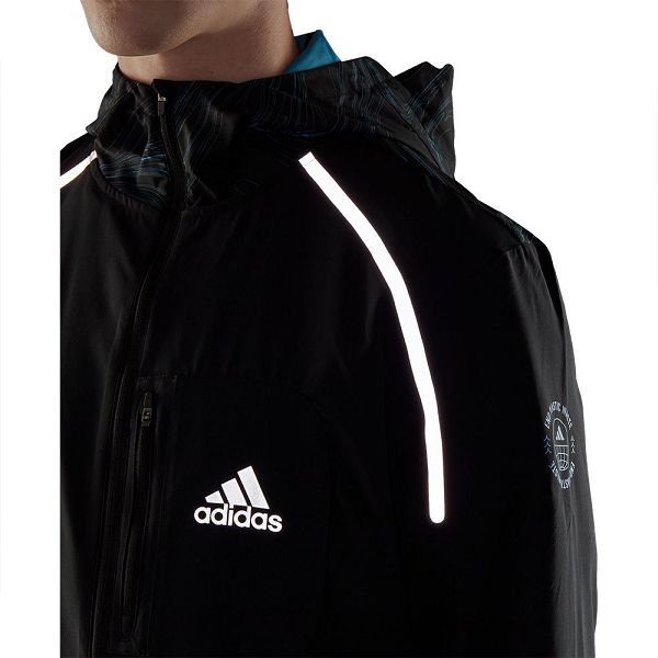 Black Men's Adidas Marathon For The Oceans Jackets | 7261385-CD