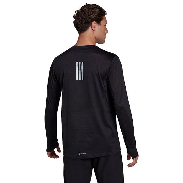 Black Men's Adidas OTR Long Sleeve T Shirts | 6914783-DR