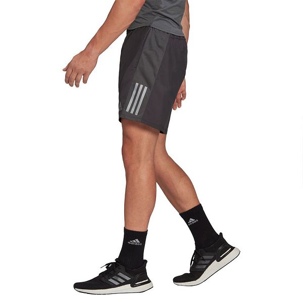 Black Men's Adidas OWN The Run 5´´ Shorts Pants | 1243098-KO